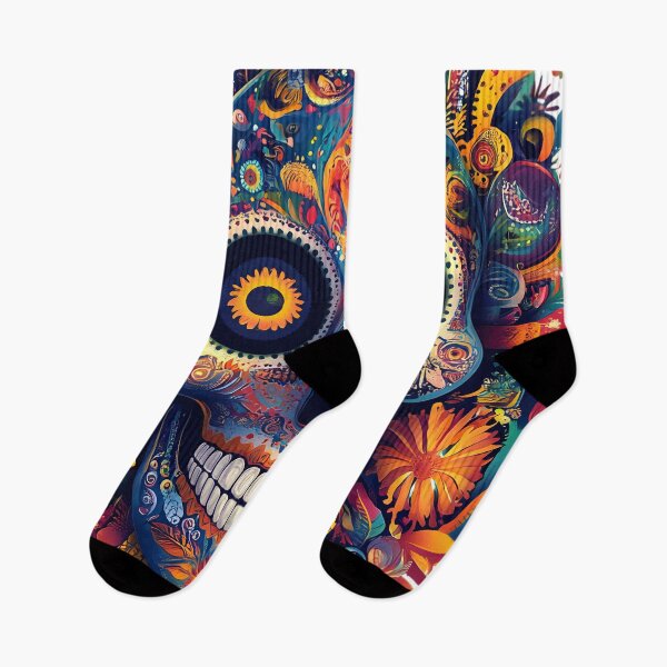 Item preview, Rainbow Sugar Skull Day Of The Dead designed and sold by AnnDesignStudio.