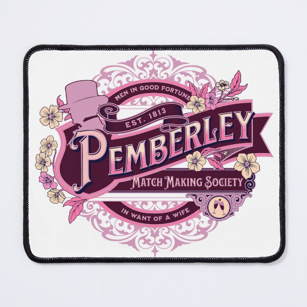 Item preview, Pemberley Matchmaking Society Shirt – Pride and Prejudice Literary Romance Tee designed and sold by Quietest Riot.
