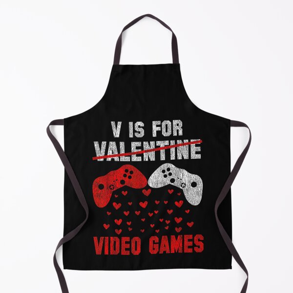 Item preview, V Is For Video Games Gamer Valentine's Day designed and sold by MerchDeviant.