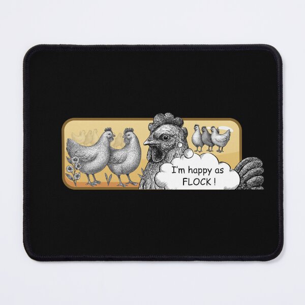 Item preview, Thought Bubble Happy as Flock Key West Rooster designed and sold by Catawampus-Cat.