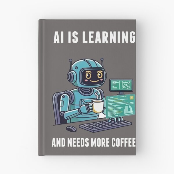 Item preview, Kawaii AI Robot Coffee Coder designed and sold by capricedefille.