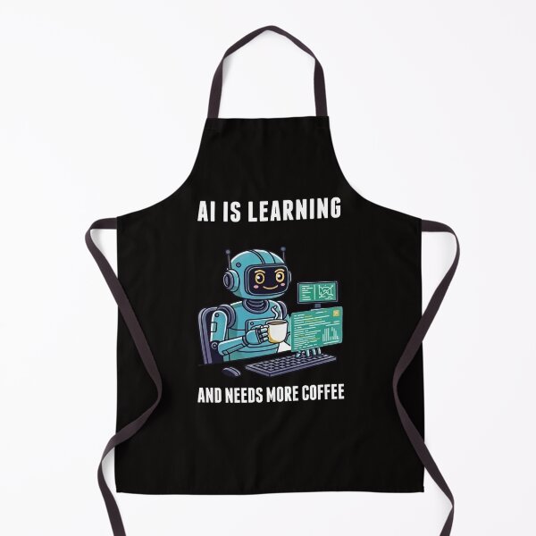 Item preview, Kawaii AI Robot Coffee Coder designed and sold by capricedefille.