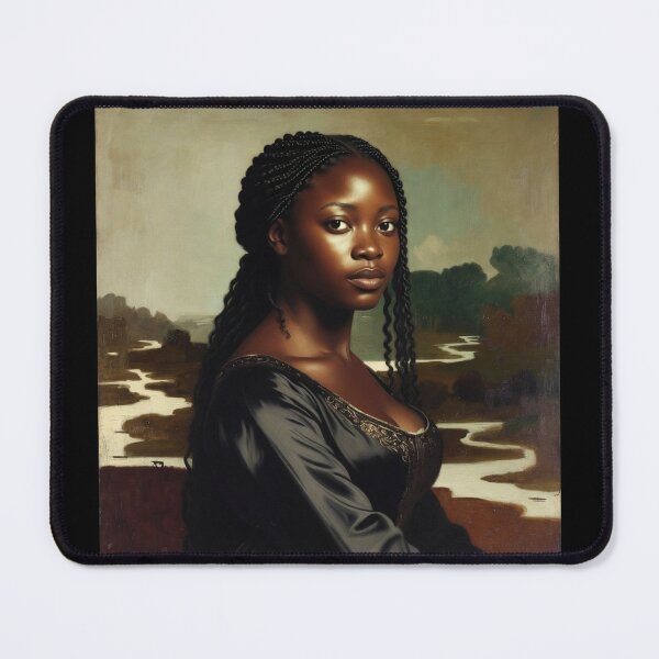 Item preview, Vintage Afrocentric Mona Lisa Classic Masterpiece designed and sold by GrumpySableye.