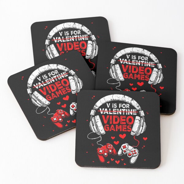 Item preview, V Is For Valentine Video Games Gamer designed and sold by MerchDeviant.