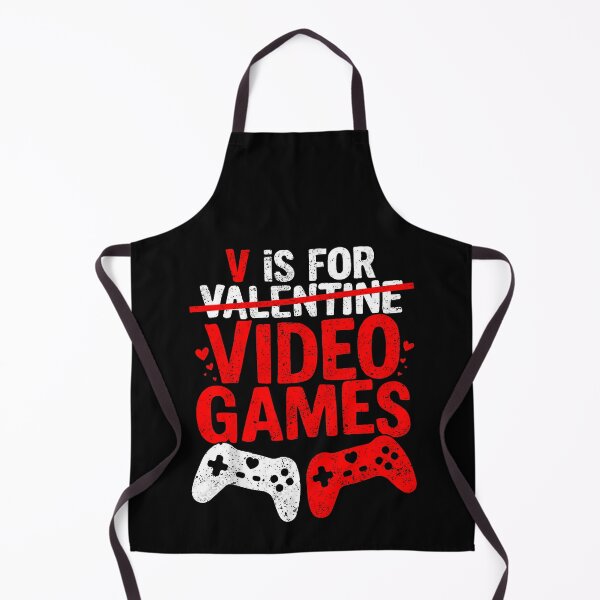 Item preview, V Is For Video Games Gamer Valentine's Day designed and sold by MerchDeviant.