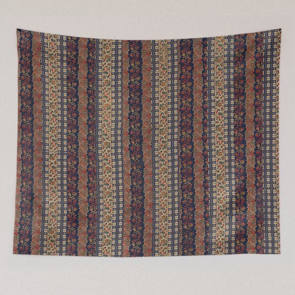 Item preview, Vintage English Strip Quilt in Earthy Tones designed and sold by AnimaliaStar.
