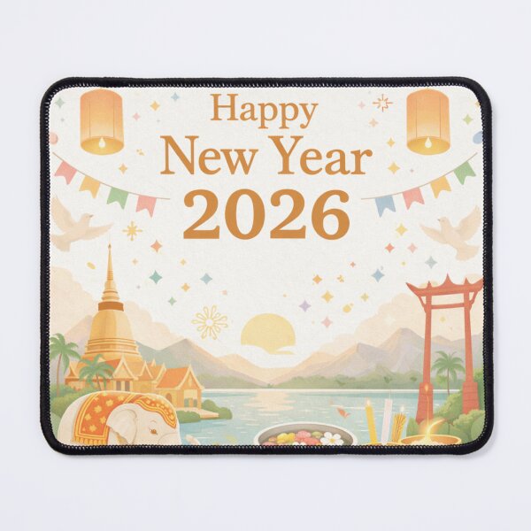 Item preview, Happy New Year 2026 – Minimal Thai Celebration Art designed and sold by Nannisashop.
