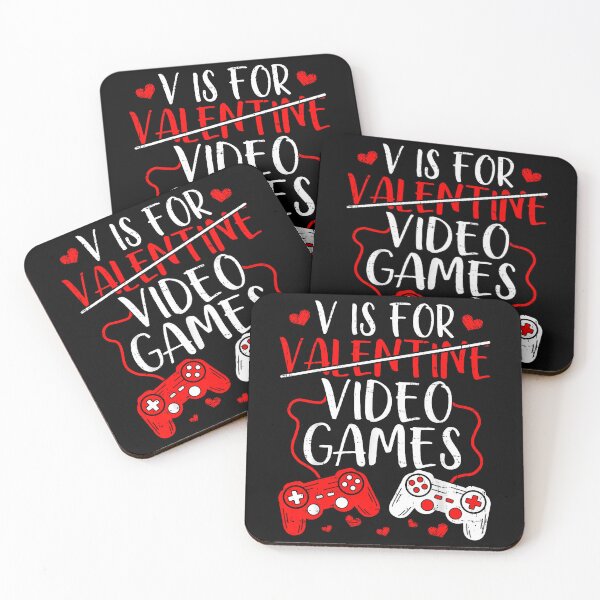 Item preview, V Is For Valentine Video Games Gamer Funny designed and sold by MerchDeviant.