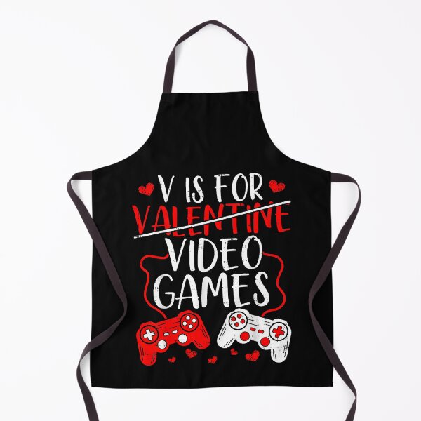 Item preview, V Is For Valentine Video Games Gamer Funny designed and sold by MerchDeviant.