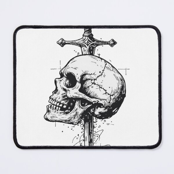 Item preview, Gothic Skull and Sword Illustration designed and sold by RuiHuang.
