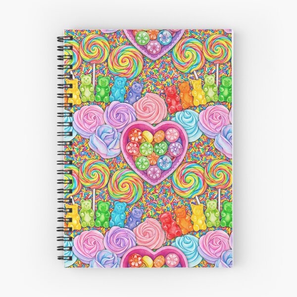 Item preview, Sweet Tooth Candy Pattern - Rainbow Lollipops & Gummy Bears designed and sold by SavinMercantile.