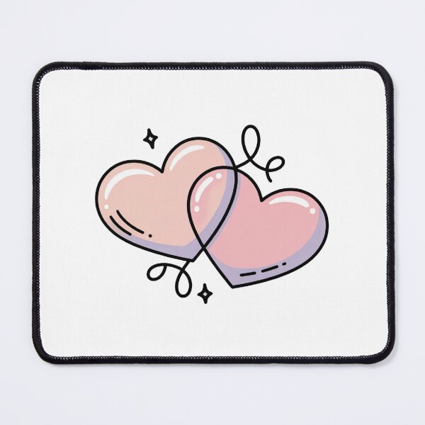 Item preview, Connected Hearts Love Illustration designed and sold by MonkiFlipp.