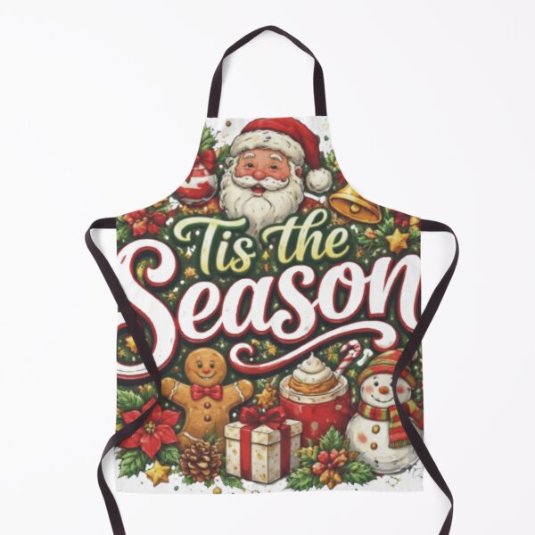 Item preview, ’Tis the Season – Festive Christmas Wreath with Santa & Holiday Icons designed and sold by Megazions.
