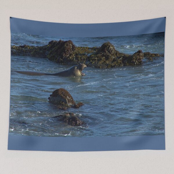 Item preview, Elephant Seal Among the Rocks  designed and sold by Armadillo222.
