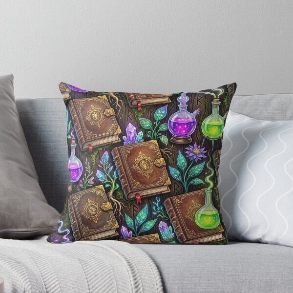 Item preview, Alchemist’s Greenhouse Pattern - Potions, Spellbooks & Crystals designed and sold by SavinMercantile.