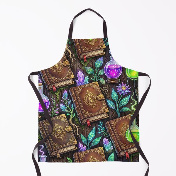 Item preview, Alchemist’s Greenhouse Pattern - Potions, Spellbooks & Crystals designed and sold by SavinMercantile.
