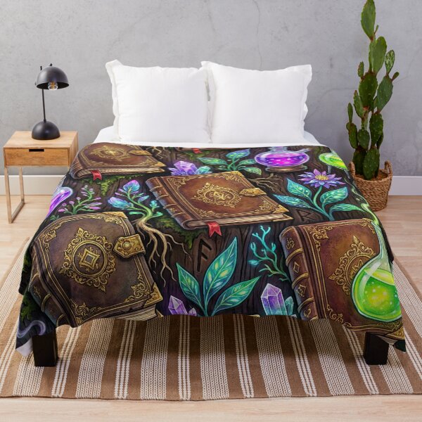 Item preview, Alchemist’s Greenhouse Pattern - Potions, Spellbooks & Crystals designed and sold by SavinMercantile.