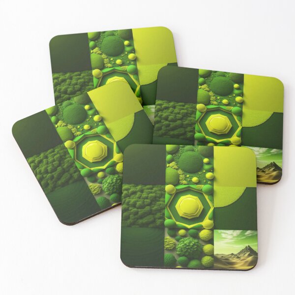 Item preview, Alien Green Biostructure – Abstract Extraterrestrial Landscape designed and sold by hallwell.