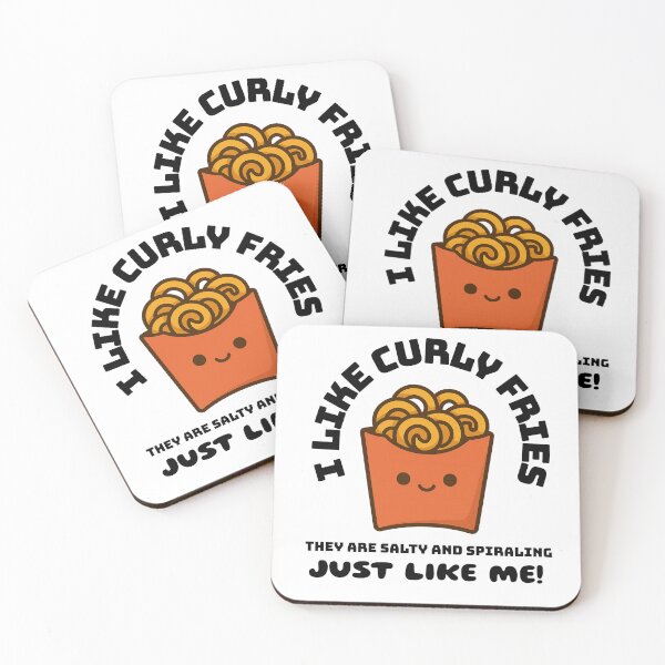 Item preview,  “I like Curly Fries, they are salty and spiraling just like me.” Funny Food Shirt designed and sold by rvanderveken.