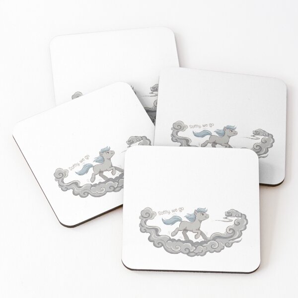Item preview, Softly We Go Horse - Gray designed and sold by miniqing.