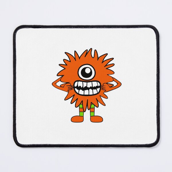 Item preview, Cute Orange One Eyed Monster designed and sold by Sartoris Art.