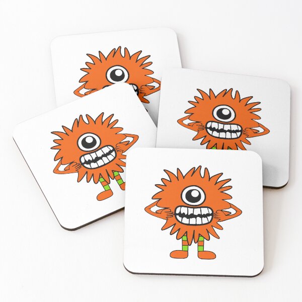Item preview, Cute Orange One Eyed Monster designed and sold by Sartoris Art.