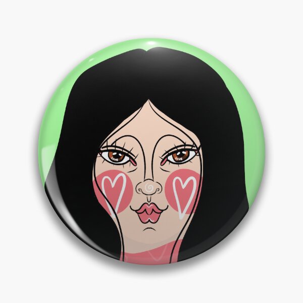Item preview, Hearts Girl Mauvais designed and sold by katmakesthings.