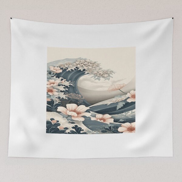 Item preview, Abstract Floral Wave with Flowing Organic Shapes designed and sold by mari0n980.