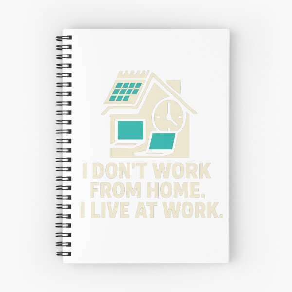 Item preview, I Live At Work Funny Quote designed and sold by HiteshArt111.