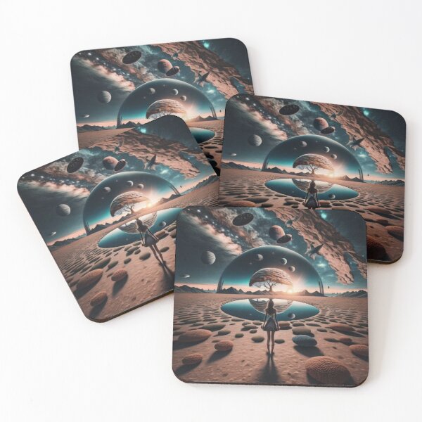 Item preview, Surreal Alien Horizon – Sci-Fi Reflection of an Unknown World designed and sold by hallwell.
