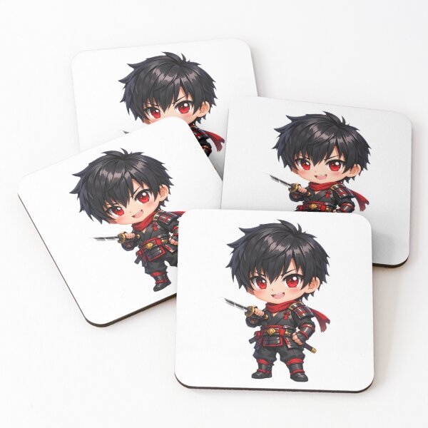 Item preview, chibi boy sticker - red eyes designed and sold by ManhuaDragon.