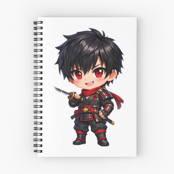 Item preview, chibi boy sticker - red eyes designed and sold by ManhuaDragon.