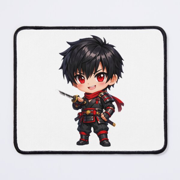 Item preview, chibi boy sticker - red eyes designed and sold by ManhuaDragon.