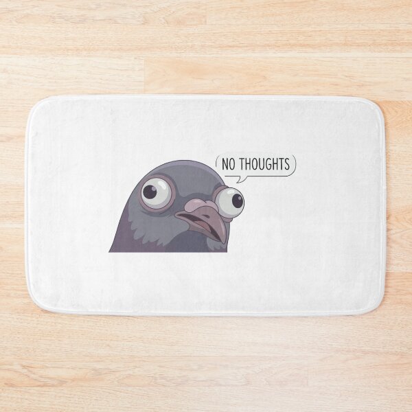 Item preview, No Thoughts Head Empty - Derpy Pigeon Face Meme designed and sold by Petzzz.