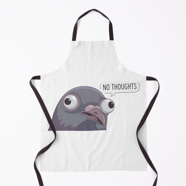 Item preview, No Thoughts Head Empty - Derpy Pigeon Face Meme designed and sold by Petzzz.