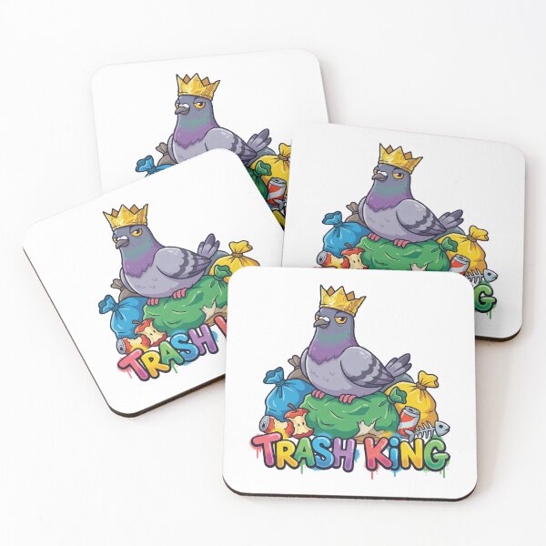 Item preview, Trash King - Raccoon of the Sky Funny Pigeon designed and sold by Petzzz.