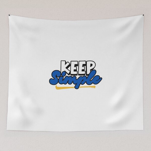 Item preview, Keep Simple - Minimalist Typography Art designed and sold by QuoteCanvas.TH.