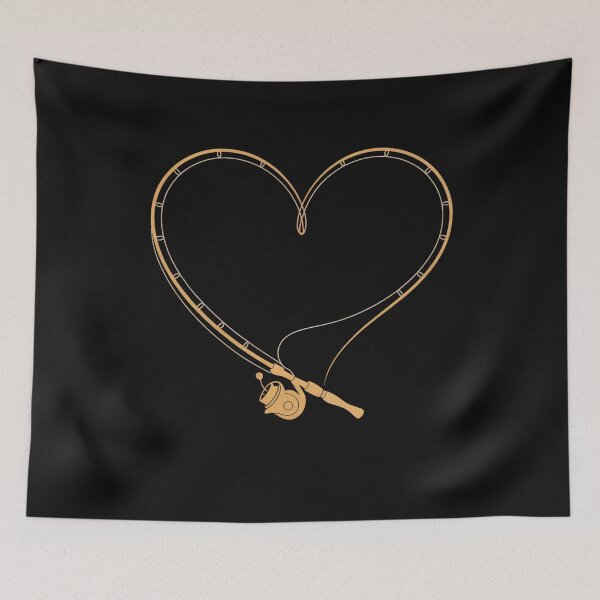 Item preview, Fishing Rod Heart Valentines Day Fisherman Love Bass Angler designed and sold by clothesy7.