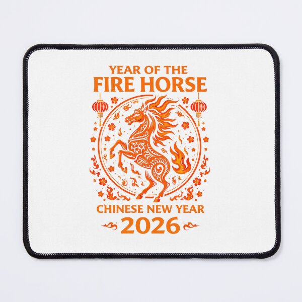 Item preview, Year of the Fire Horse – Chinese New Year 2026 designed and sold by wolfwitcherika.