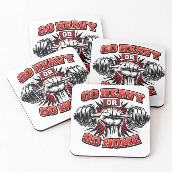 Item preview, Go Heavy Or Go Home Gym Motivation designed and sold by IvannaMoroz.