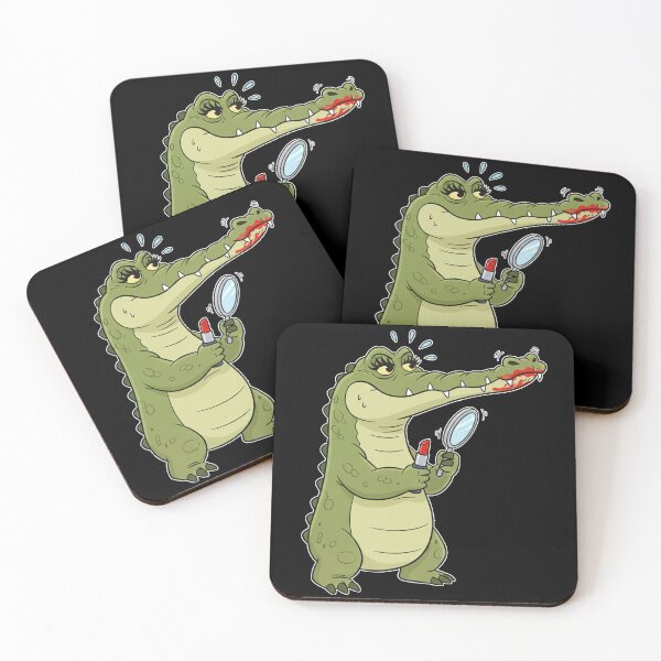 Item preview, Crocodile With Red Lipstick designed and sold by snoWorkshop.