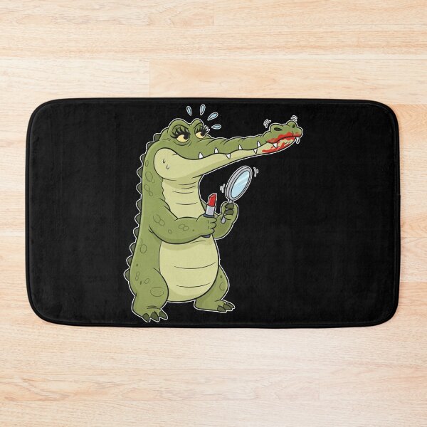 Item preview, Crocodile With Red Lipstick designed and sold by snoWorkshop.