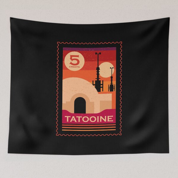 Item preview, Twin Suns Retro Postage Stamp designed and sold by sachpica.