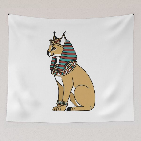 Item preview, Royal Caracal of Ancient Egypt – Egyptian Inspired Art designed and sold by Studio23:45.