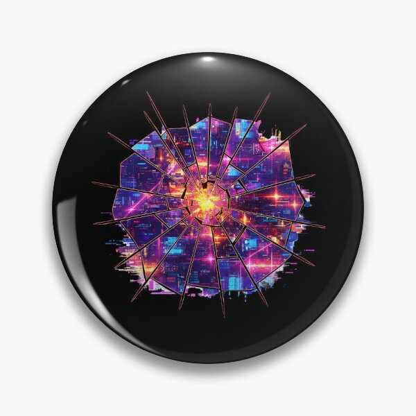 Item preview, Shattered Reality - Cyberpunk City Hole Illusion designed and sold by Dakson Design - Fantasy Art.