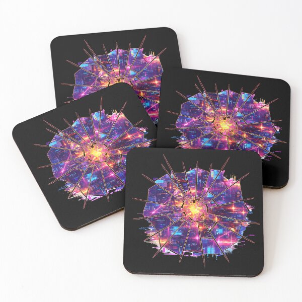 Item preview, Shattered Reality - Cyberpunk City Hole Illusion designed and sold by Dakson Design - Fantasy Art.
