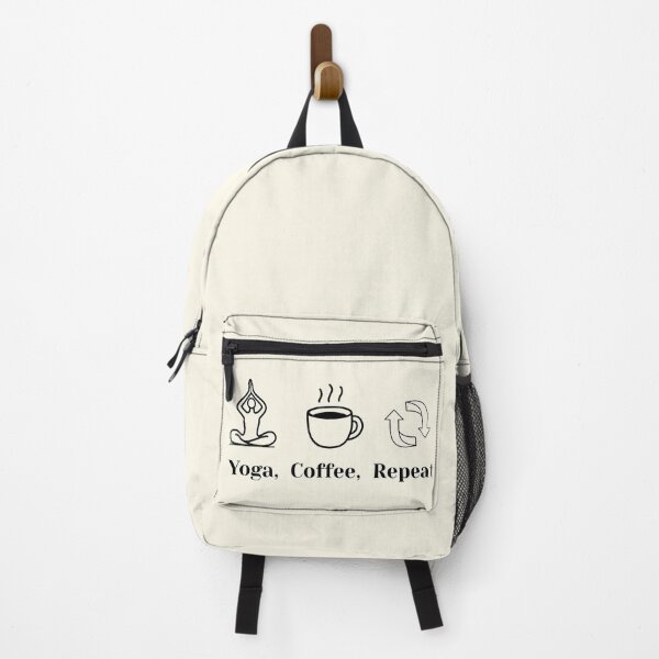 Item preview, Yoga Coffee Repeat – Minimalist Morning Ritual designed and sold by Pukisdaizi.
