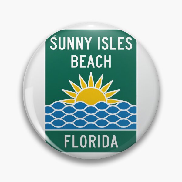 Item preview, Sunny Isles Beach Florida - Beach Sign designed and sold by TheOldMittenIllustrated.