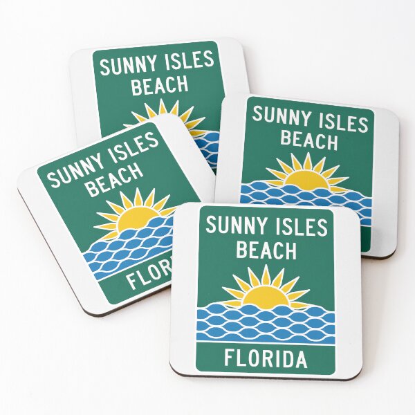 Item preview, Sunny Isles Beach Florida - Beach Sign designed and sold by TheOldMittenIllustrated.