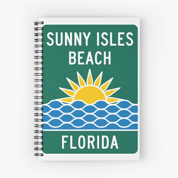 Item preview, Sunny Isles Beach Florida - Beach Sign designed and sold by TheOldMittenIllustrated.